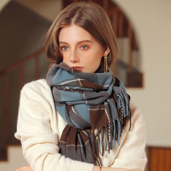 2022 cashmere scarf designer scarves winter men women quality soft thick shawl scarfs fashion scarve foulard luxury classic pashmina plaid p, Blue;gray
2022 cashmere scarf designer scarves winter men women quality soft thick shawl scarfs fashion scarve foulard luxury classic pashmina plaid p, Blue;gray