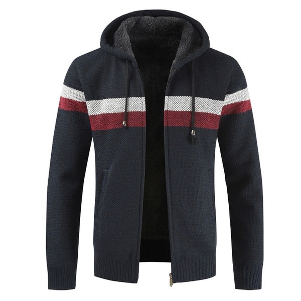 mens sweaters mens winter thick warm fleece sweater casual gradient striped cardigan hooded coat knitted zipper sweatercoat cashmere clothes, White;black
mens sweaters mens winter thick warm fleece sweater casual gradient striped cardigan hooded coat knitted zipper sweatercoat cashmere clothes, White;black