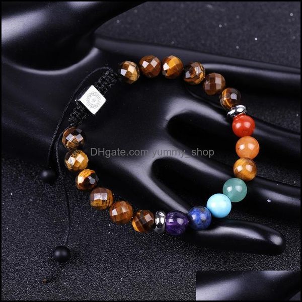 charm bracelets 7 chakras men bracelet faceted tiger eye stone beads braided bracelets yoga hand string women jewelry friendship gift dhnea, Golden;silver
charm bracelets 7 chakras men bracelet faceted tiger eye stone beads braided bracelets yoga hand string women jewelry friendship gift dhnea, Golden;silver