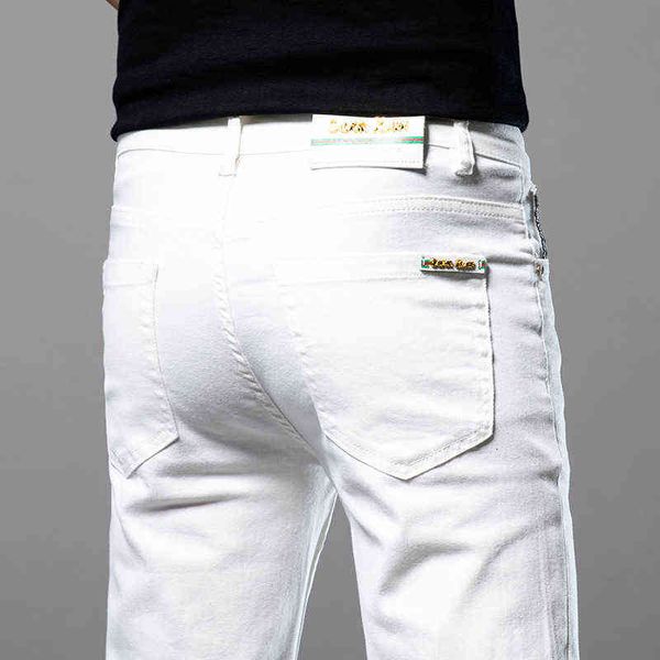 end high white jeans men's slim fit pants spring and autumn casual summer thin small straight tube, Blue
end high white jeans men's slim fit pants spring and autumn casual summer thin small straight tube, Blue