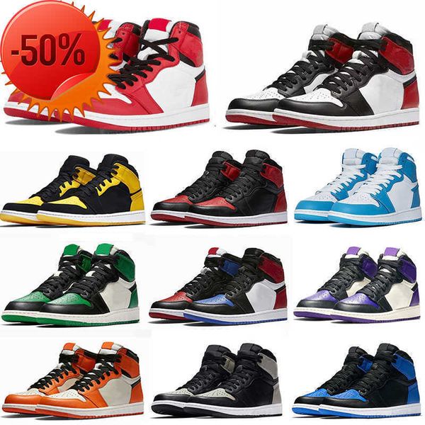 boots 2022 jumpman 1 basketball shoes og high 1s unc hyper royal homage to home university blue men sport designer sneakers trainers 36-48, Black 
boots 2022 jumpman 1 basketball shoes og high 1s unc hyper royal homage to home university blue men sport designer sneakers trainers 36-48, Black