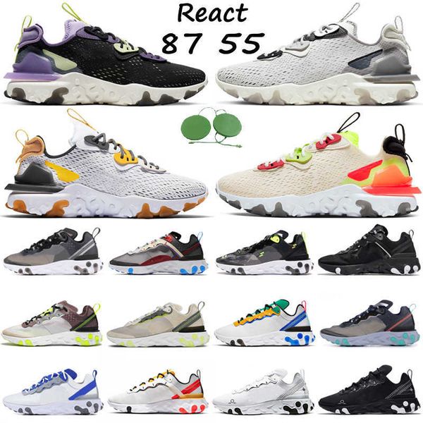 

ale react vision 87 55 men running shoes schematic black white tour green vast grey desert oasis orange volt mens women trainers sports