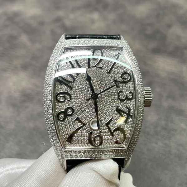 2022 silver cz stones iced out mens watch diamonds japan miyota automatic movement luxury sapphire glass watches waterproof, Slivery;brown
2022 silver cz stones iced out mens watch diamonds japan miyota automatic movement luxury sapphire glass watches waterproof, Slivery;brown