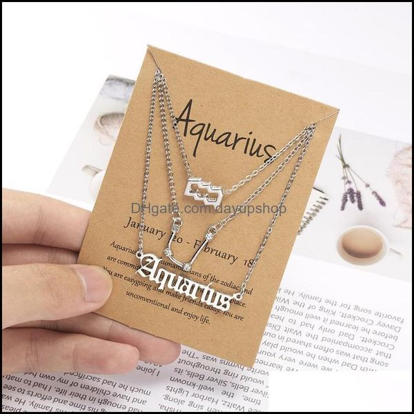 pendant necklaces pendant necklaces 3 layered chain zodiac sign 12 constellation pendent necklace for women female aries leo crystal dh2e4, Silver
pendant necklaces pendant necklaces 3 layered chain zodiac sign 12 constellation pendent necklace for women female aries leo crystal dh2e4, Silver