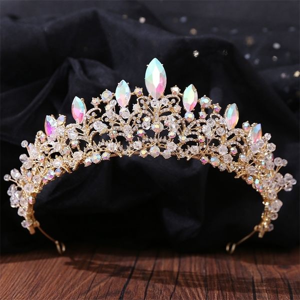 wedding hair jewelry baroque handmade gold ab color crystal beads bridal tiaras crown big pageant diadem headband accessories 220831, Slivery;golden
wedding hair jewelry baroque handmade gold ab color crystal beads bridal tiaras crown big pageant diadem headband accessories 220831, Slivery;golden