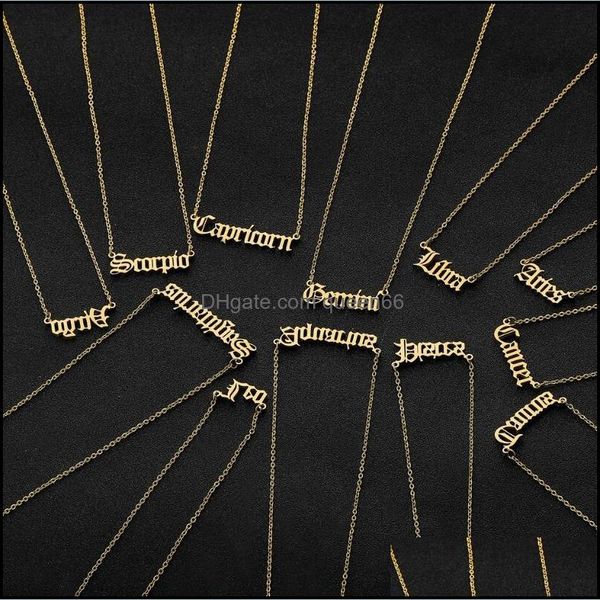 pendant necklaces personalized letter zodiac pendant constellation necklaces custom stainless steel old english necklace birthday jew dhplp, Silver
pendant necklaces personalized letter zodiac pendant constellation necklaces custom stainless steel old english necklace birthday jew dhplp, Silver