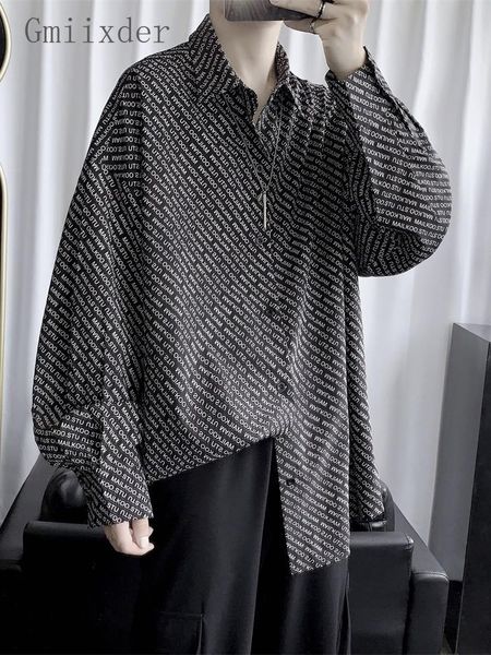 men s casual shirts letter full printed long sleeved japan hiphop bf blouse korean trend handsome spring autumn white man 220901, White;black
men s casual shirts letter full printed long sleeved japan hiphop bf blouse korean trend handsome spring autumn white man 220901, White;black