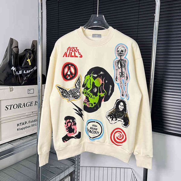 designer gallerydept couples hoodies american retro skull print plush sweater men's women's round neck pullover casual coat, Black
designer gallerydept couples hoodies american retro skull print plush sweater men's women's round neck pullover casual coat, Black