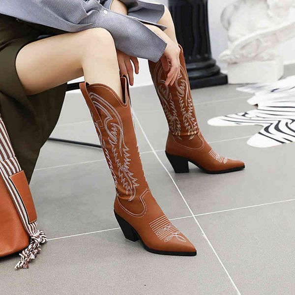boots retro women knee high leather riding medieval western cowgirl boot autumn winter pointed toe woman cossacks 220901, Black
boots retro women knee high leather riding medieval western cowgirl boot autumn winter pointed toe woman cossacks 220901, Black