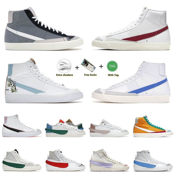 2022 sports running shoes blazer mid 77 jumbo low vintage cool grey indigo white green pink oxford arctic punch sneakers trainers, White;red
2022 sports running shoes blazer mid 77 jumbo low vintage cool grey indigo white green pink oxford arctic punch sneakers trainers, White;red