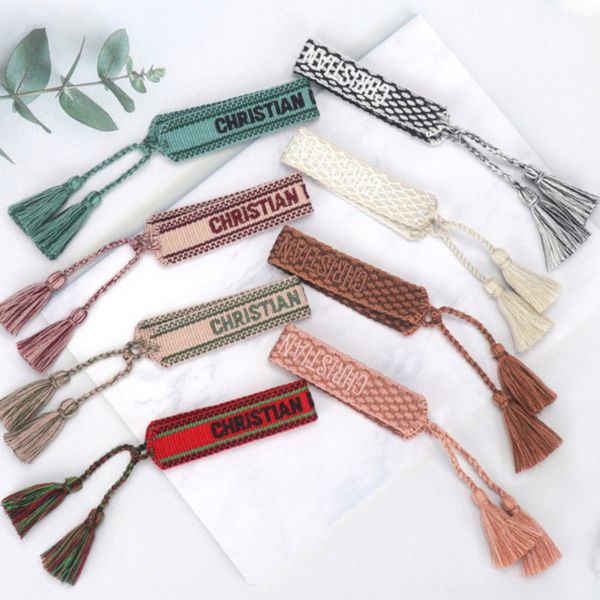 classic brand fashion bracelets chains jewelry bangles handmade embroidered link woven tassel adjustable women men lover gift chain bangle r, Black
classic brand fashion bracelets chains jewelry bangles handmade embroidered link woven tassel adjustable women men lover gift chain bangle r, Black