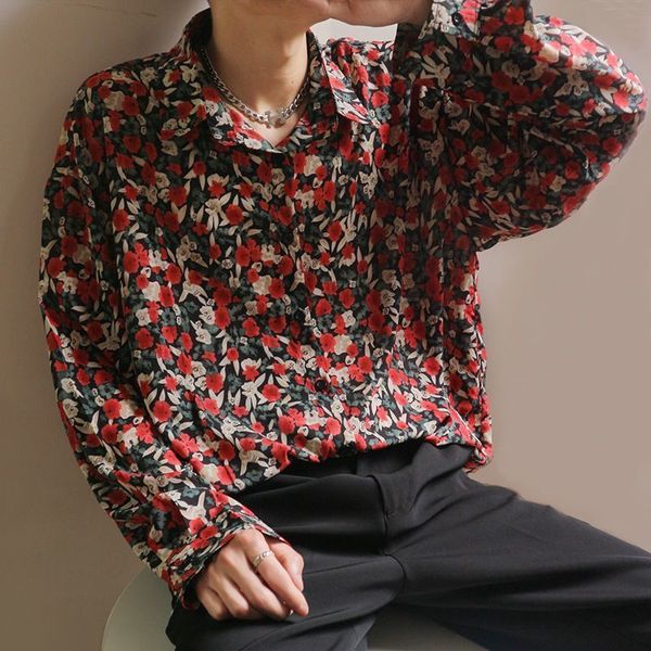 men s casual shirts hong kong style vintage shirt for men women handsome loose drape long sleeved clothes male trend oil painting flower 220, White;black
men s casual shirts hong kong style vintage shirt for men women handsome loose drape long sleeved clothes male trend oil painting flower 220, White;black