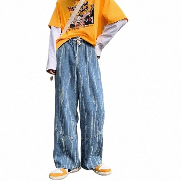 men's jeans men's jeans korean style patterned striped denim pants 2022 streetwear washed jean men loose hip hop elastic waist mop, Blue
men's jeans men's jeans korean style patterned striped denim pants 2022 streetwear washed jean men loose hip hop elastic waist mop, Blue