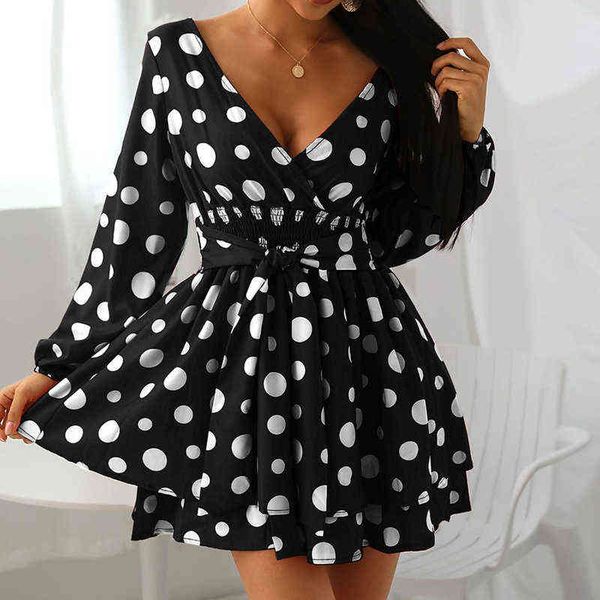 casual dresses autumn spring long sleeve tie-up party dress elegant casual polka dot print mini dress women fashion v-neck pleated a-line dr, Black;gray
casual dresses autumn spring long sleeve tie-up party dress elegant casual polka dot print mini dress women fashion v-neck pleated a-line dr, Black;gray