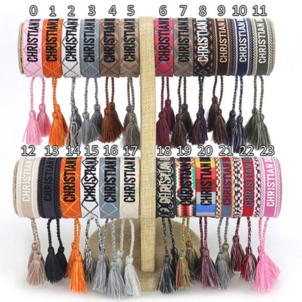 brand luxury braided bracelet adjustable woven friendship bangle for womens mens designer letter embroidery rope bracelets jewelry gift code, Golden;silver
brand luxury braided bracelet adjustable woven friendship bangle for womens mens designer letter embroidery rope bracelets jewelry gift code, Golden;silver