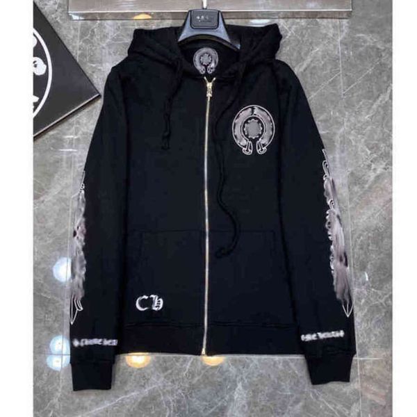 men's fashion luxury sweatshirts classic ch brand hoodie loose zipper jacket pullover hooded designer horseshoe coat women sweatshirt, Black
men's fashion luxury sweatshirts classic ch brand hoodie loose zipper jacket pullover hooded designer horseshoe coat women sweatshirt, Black