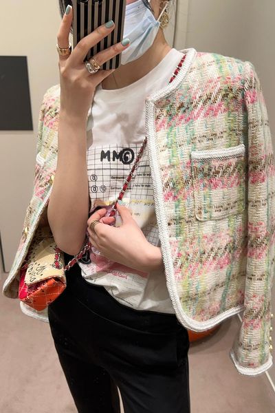 chan women's brand jacket 2022 new autumn winter western suit jacket fashion rainbow colors tweed coat designer high-grade spring short, Black;brown
chan women's brand jacket 2022 new autumn winter western suit jacket fashion rainbow colors tweed coat designer high-grade spring short, Black;brown