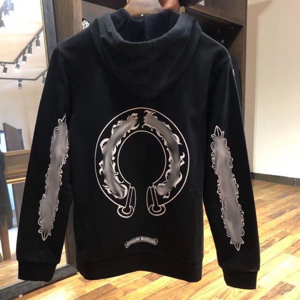 luxury fashion men's sweatshirts classic brand ch zipper hoodies women men loose pullover hooded designer horseshoe hoodie sweater jack, Black
luxury fashion men's sweatshirts classic brand ch zipper hoodies women men loose pullover hooded designer horseshoe hoodie sweater jack, Black