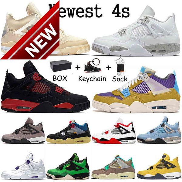 2022 with box jorden jumpman 4 4s mens women basketball shoes off black cat red thunder unions desert moss taupe haze white sail o257e
2022 with box jorden jumpman 4 4s mens women basketball shoes off black cat red thunder unions desert moss taupe haze white sail o257e