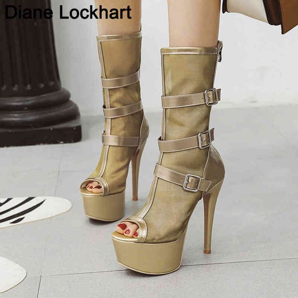 boots fashion sandals women super high heels platform pumps hollow out mesh buckle cross-tied open toe party shoes 220901, Black
boots fashion sandals women super high heels platform pumps hollow out mesh buckle cross-tied open toe party shoes 220901, Black