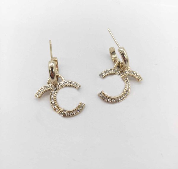 2022 charm drop earring with diamond half round hook in 18k gold plated have stamp box ps7111a, Golden
2022 charm drop earring with diamond half round hook in 18k gold plated have stamp box ps7111a, Golden