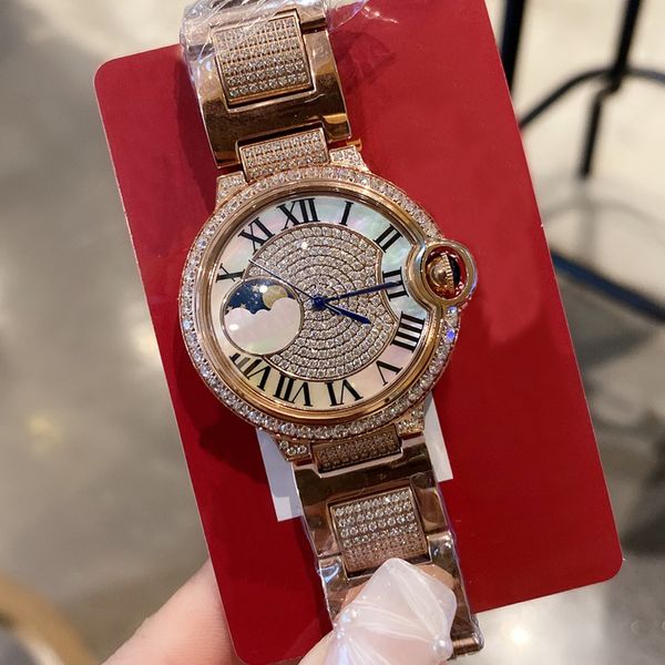 4 styles luxury womens diamonds watches rose gold case nice designer iced out watch quartz movement roman numerals waterproof wristwatch, Slivery;brown
4 styles luxury womens diamonds watches rose gold case nice designer iced out watch quartz movement roman numerals waterproof wristwatch, Slivery;brown