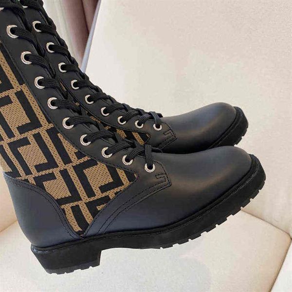 brown knitted sock style flats ankle boots shoes winter ff leather combat booties for women luxury designer y1106214r, Black
brown knitted sock style flats ankle boots shoes winter ff leather combat booties for women luxury designer y1106214r, Black