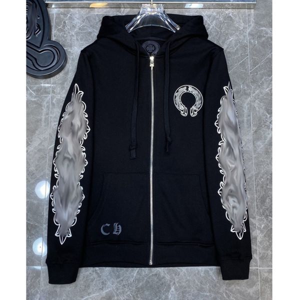 classic men's luxury jackets fashion sweatshirts brand ch zipper hoodies women men pullover hooded designer horseshoe sweater loose jac, Black;brown
classic men's luxury jackets fashion sweatshirts brand ch zipper hoodies women men pullover hooded designer horseshoe sweater loose jac, Black;brown
