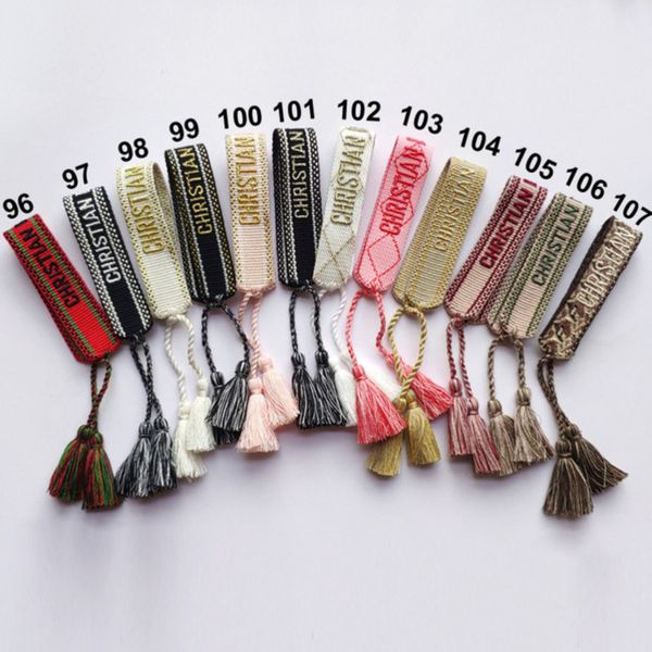 luxury fashion brand embroidery bracelets classic women men bangles friendship charm bracelet woven adjustable tassel vintage couple braided, Golden;silver
luxury fashion brand embroidery bracelets classic women men bangles friendship charm bracelet woven adjustable tassel vintage couple braided, Golden;silver