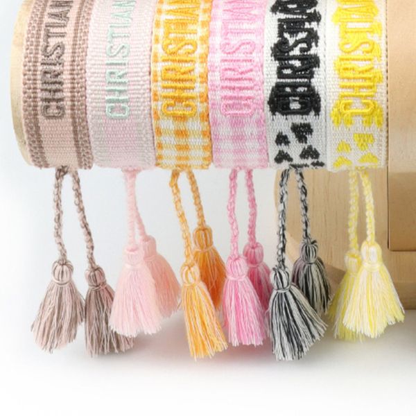 brand classic fashion jewelry bangles women men handmade cotton signture embroidery bracelet designer woven bangle fabrics luxury bracelets, Black
brand classic fashion jewelry bangles women men handmade cotton signture embroidery bracelet designer woven bangle fabrics luxury bracelets, Black