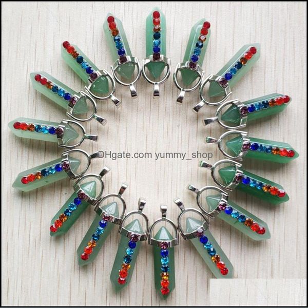 charms green aventurine stone 7 color chakra rhinestone reiki pillar charms pendum pendants for necklace jewelry making drop delivery dhifn, Bronze;silver
charms green aventurine stone 7 color chakra rhinestone reiki pillar charms pendum pendants for necklace jewelry making drop delivery dhifn, Bronze;silver