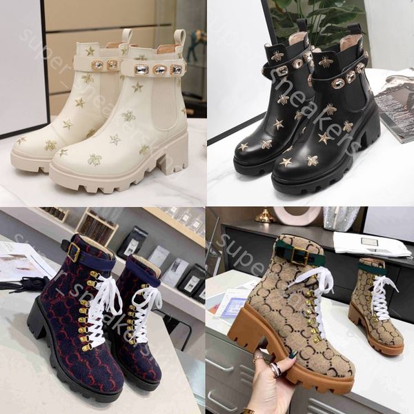 r women ankle boots thick-soled desert martin boot embroidery diamonds decorative luxury boots with box 35-41, Black
r women ankle boots thick-soled desert martin boot embroidery diamonds decorative luxury boots with box 35-41, Black
