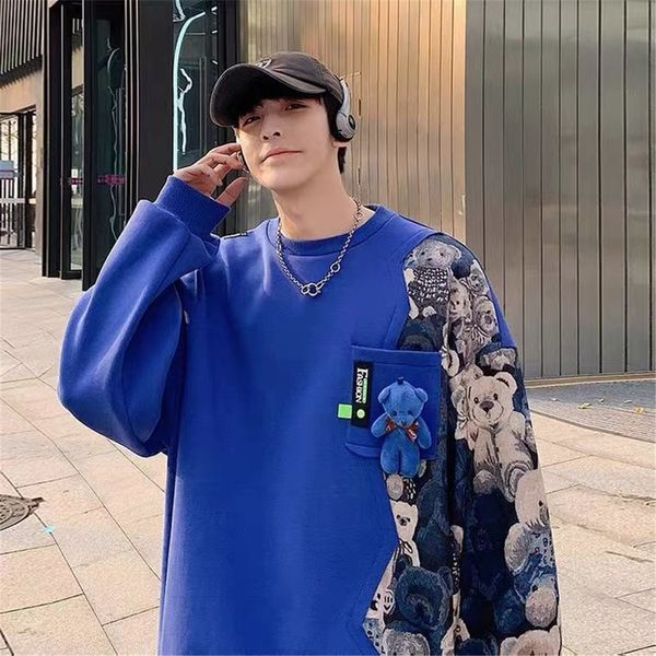 men s hoodies sweatshirts cool bear print o neck korean hip hop loose casual women oversized plus size clothes vintage 220901, Black
men s hoodies sweatshirts cool bear print o neck korean hip hop loose casual women oversized plus size clothes vintage 220901, Black