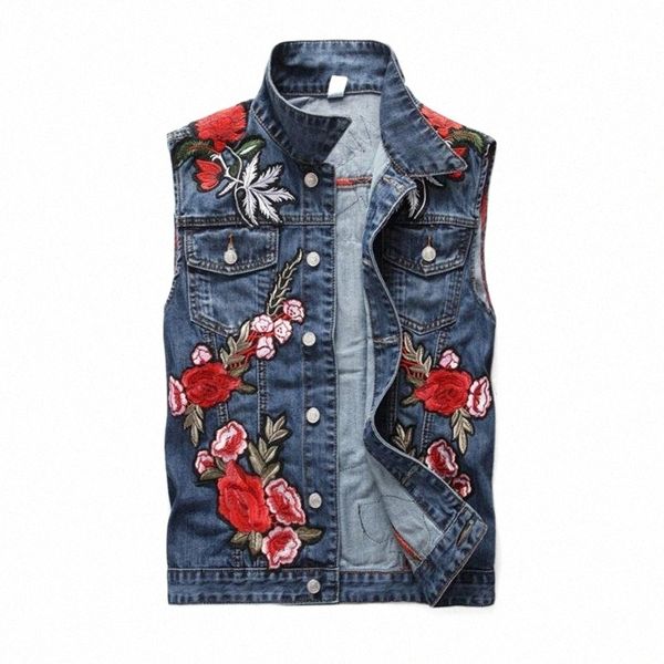 men's vests men's vests fashion mens denim vest rose embroidery patchwork slim jeans waistcoat male sleeveless jackets n5jc#, Black;white
men's vests men's vests fashion mens denim vest rose embroidery patchwork slim jeans waistcoat male sleeveless jackets n5jc#, Black;white