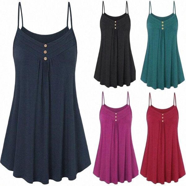 women's tanks & camis women's tanks & camis vintage women plus size tank solid color pleated with button backless vest t6yo#, White
women's tanks & camis women's tanks & camis vintage women plus size tank solid color pleated with button backless vest t6yo#, White