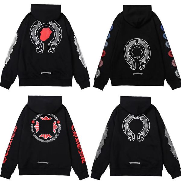 luxury fashion men's sweatshirts classic ch zipper hoodies women men loose pullover hooded designer horseshoe sanskrit hoodie sweater j, Black
luxury fashion men's sweatshirts classic ch zipper hoodies women men loose pullover hooded designer horseshoe sanskrit hoodie sweater j, Black