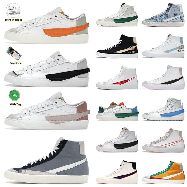 sports blazer mid 77 running shoes for men women indigo jumbo black white cool grey arctic punch tennis trainers outdoor sneakers 36-45, White;red
sports blazer mid 77 running shoes for men women indigo jumbo black white cool grey arctic punch tennis trainers outdoor sneakers 36-45, White;red