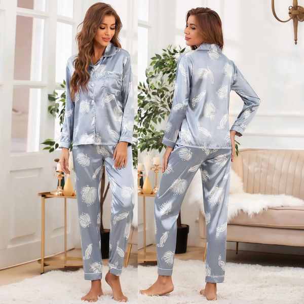 women outfits silky pajamas sleepwear summer loungewear with buttons print, Black;red
women outfits silky pajamas sleepwear summer loungewear with buttons print, Black;red