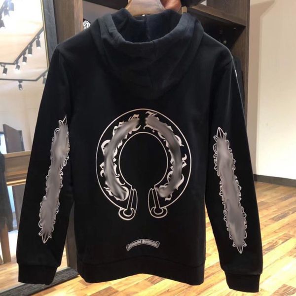 luxury men's classic sweatshirts brand ch designer hoodie fashion men women horseshoe sanskrit loose zipper jacket pullover hooded coa, Black
luxury men's classic sweatshirts brand ch designer hoodie fashion men women horseshoe sanskrit loose zipper jacket pullover hooded coa, Black