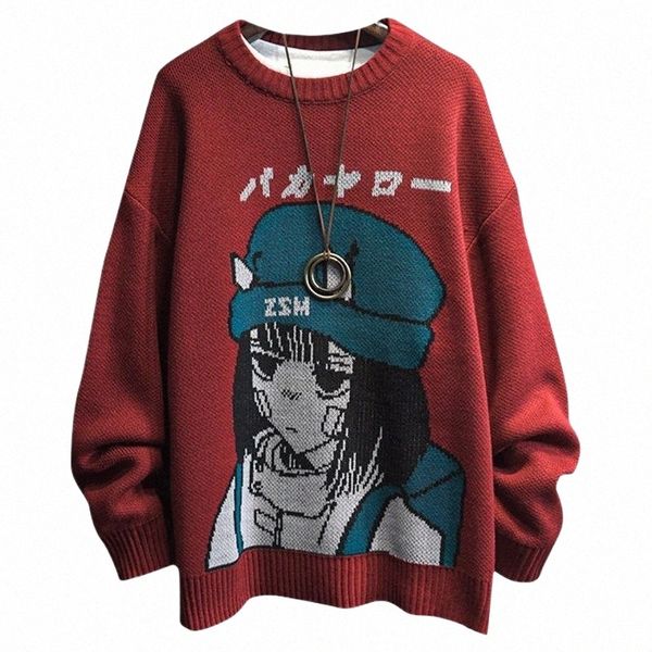 men's sweaters men's sweaters couple cartoon print sweater japanese knitting pullovers round neck loose casual lazy autumn winter, White;black
men's sweaters men's sweaters couple cartoon print sweater japanese knitting pullovers round neck loose casual lazy autumn winter, White;black