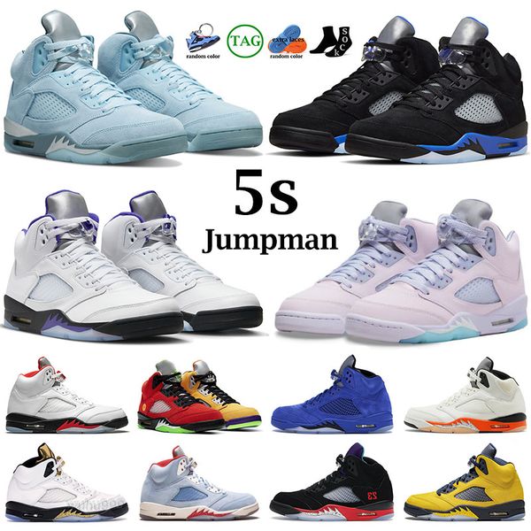5s basketball shoes men jumpman 5 concord green bean racer blue bluebird moonlight raging red stealth 2.0 alternate what the anthracite mens