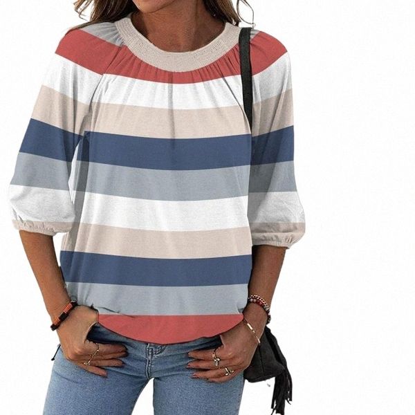 women's blouses & shirts women's blouses & shirts fashion striped pleated blouse autumn winter loose o-neck female women 3/4 slee, White
women's blouses & shirts women's blouses & shirts fashion striped pleated blouse autumn winter loose o-neck female women 3/4 slee, White
