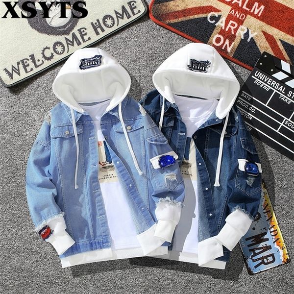 womens jackets spring autumn hooded denim jacket women hip hop jeans coat female jean jacket casual bomber streetwea jacket outerwear 220901, Black;brown
womens jackets spring autumn hooded denim jacket women hip hop jeans coat female jean jacket casual bomber streetwea jacket outerwear 220901, Black;brown