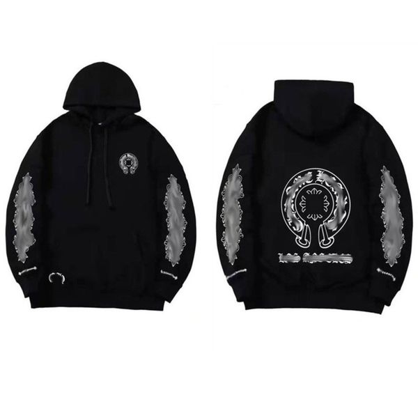 men's classic luxury sweatshirts brand ch designer hoodie fashion men women horseshoe loose zipper jacket pullover hooded coat sweater, Black
men's classic luxury sweatshirts brand ch designer hoodie fashion men women horseshoe loose zipper jacket pullover hooded coat sweater, Black