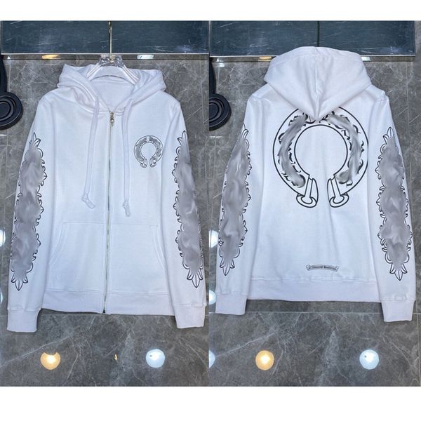 luxury men's classic sweatshirts ch designer hoodie fashion men women horseshoe sanskrit loose zipper jacket pullover hooded coat swea, Black
luxury men's classic sweatshirts ch designer hoodie fashion men women horseshoe sanskrit loose zipper jacket pullover hooded coat swea, Black
