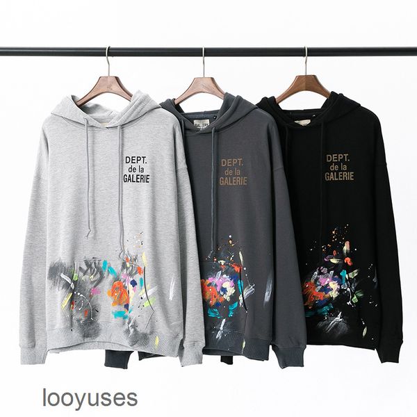 hoodie designer galleryes dept hand painted graffiti sweatshirt splashing old letters printed men's women's casual hoodie, Black
hoodie designer galleryes dept hand painted graffiti sweatshirt splashing old letters printed men's women's casual hoodie, Black