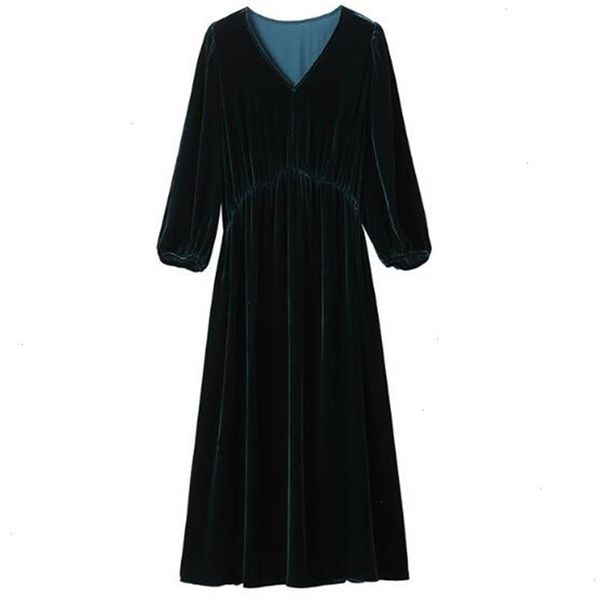autumn arrival v-neck dress three quarter sleeve solid women velvet korean, Black
autumn arrival v-neck dress three quarter sleeve solid women velvet korean, Black