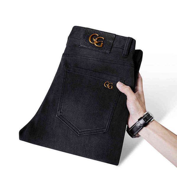 jeans men's autumn gouoi and winter fashion youth elastic slim fit small feet high-end brand pants51ac, Blue
jeans men's autumn gouoi and winter fashion youth elastic slim fit small feet high-end brand pants51ac, Blue