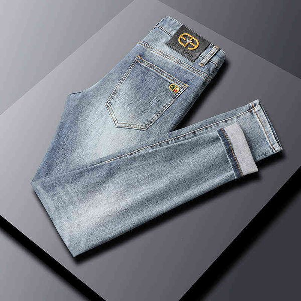 blue light jeans men's fashion brand summer thin slim fit little foot youth elastic washed casual pants
blue light jeans men's fashion brand summer thin slim fit little foot youth elastic washed casual pants
