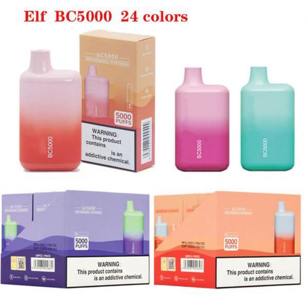 elf bc 5000puffs new packaging 650ham batteries can be charged disposable electronics vape device 24 colors 11ml 5% rechargeable for continu
elf bc 5000puffs new packaging 650ham batteries can be charged disposable electronics vape device 24 colors 11ml 5% rechargeable for continu